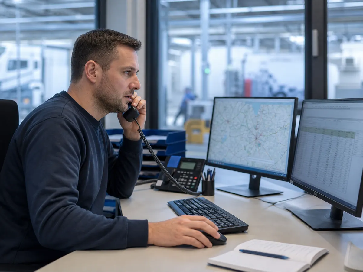 Mitarbeiter in der Transportdisposition